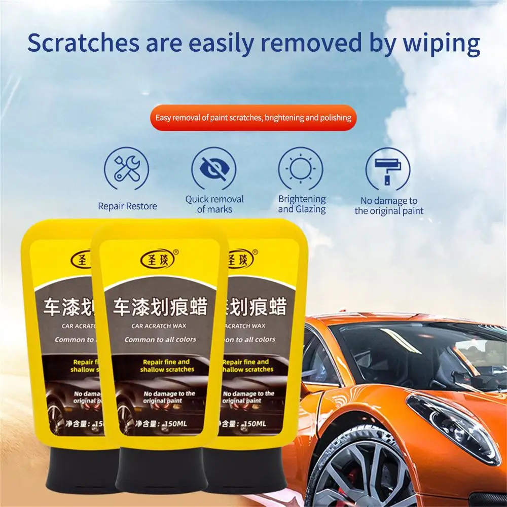 

150ml Car Paint Scratch Wax Paint Care Tool Auto Swirl Scratches Remover Repair Polishing Wax Car Maintenance Wash Products