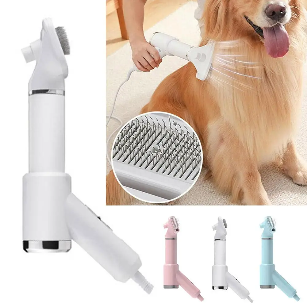 

2in1 Dog Hair Dryer Brush for Pet Grooming 3 Blowing Modes, Slimmer Handle, and Low Noise Dog Hair Dryer for Small Medium P K5E7