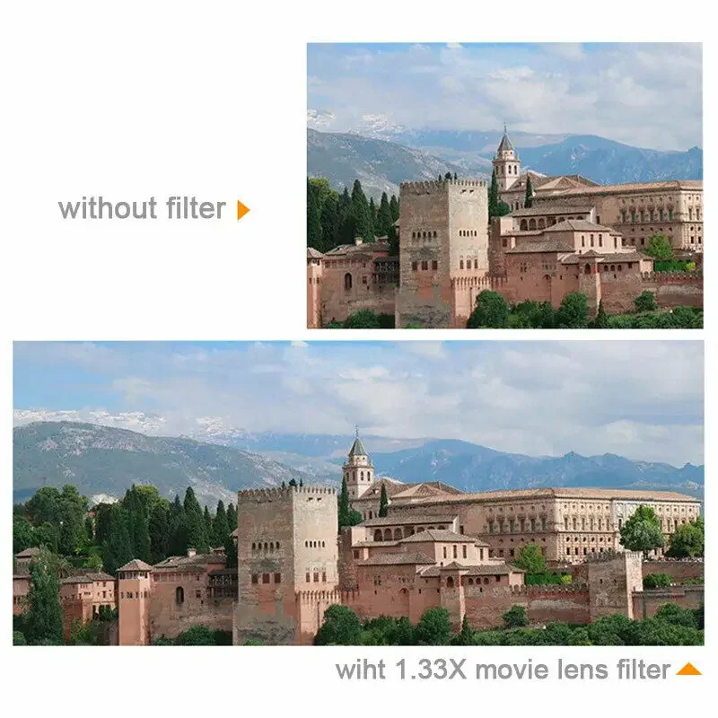 Obiettivo per film widescreen anamorfico 1,33x per riprese video DJI Mavic 2 Pro