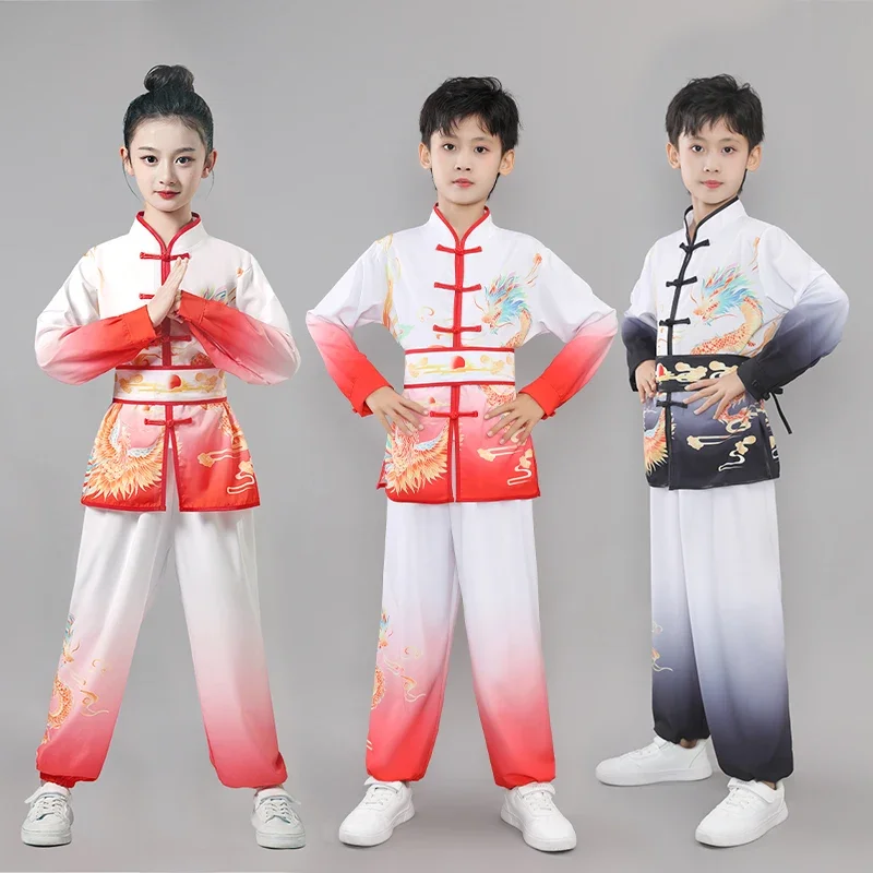 Costume de Wushu traditionnel chinois pour enfants, vêtements de performance pour garçons et adultes, vêtements de chapelle Tai, compétition