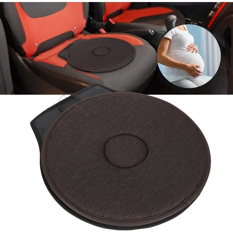 Car Chair Seat Cushion 360 Degree Rotating Seat Cushion Portable Anti-slip Protective Cushion for Pregnant Women and The Elderly