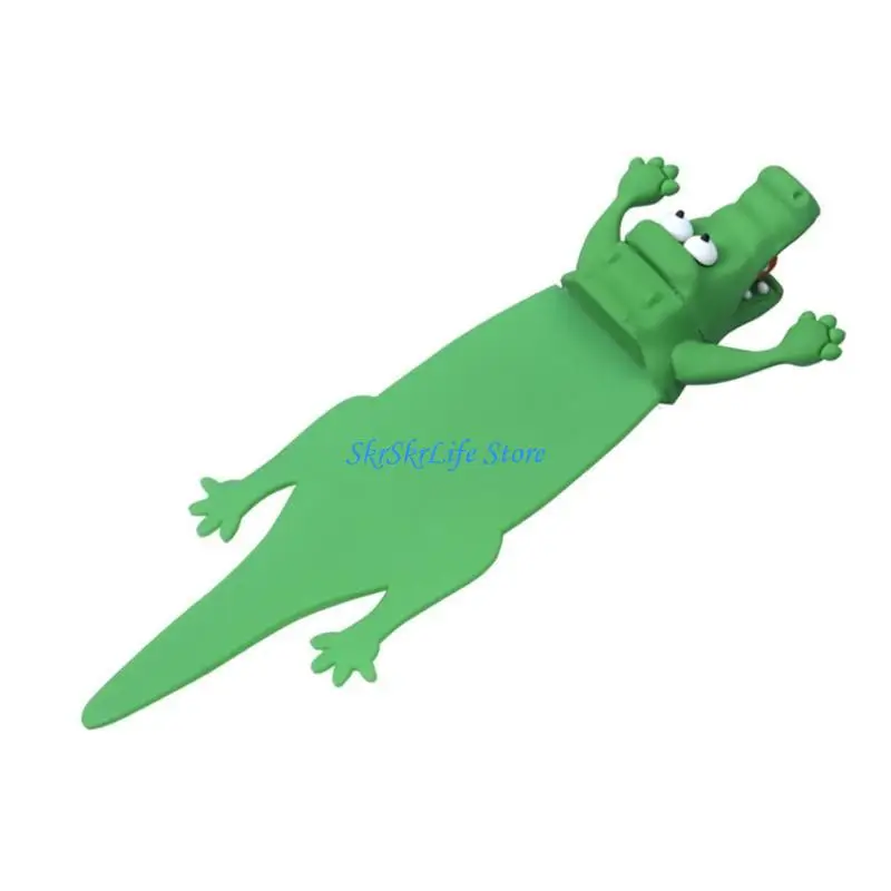 E65E Reading Bookmarks for Students Kids Lovely Bookmarks Funny 3D Cartoon Bookmarks