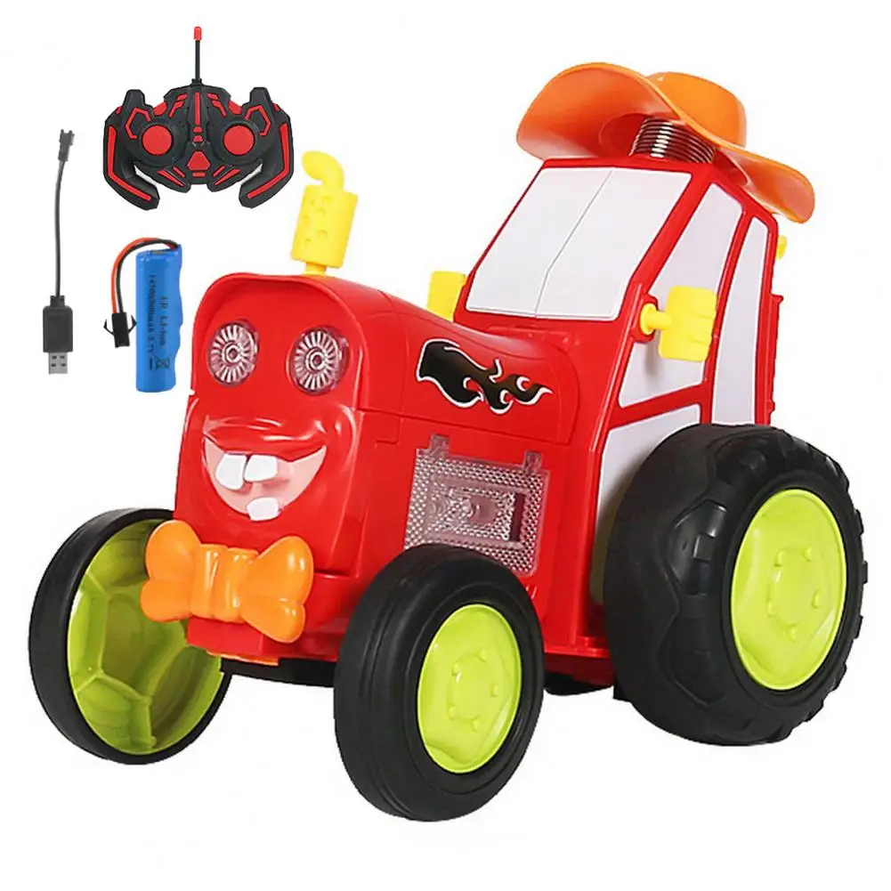 

Stunt Car with Lights Music Swinging Action Gift for Kids Crazy Dance Moves Elastic Tires Fun Remote Control Toy