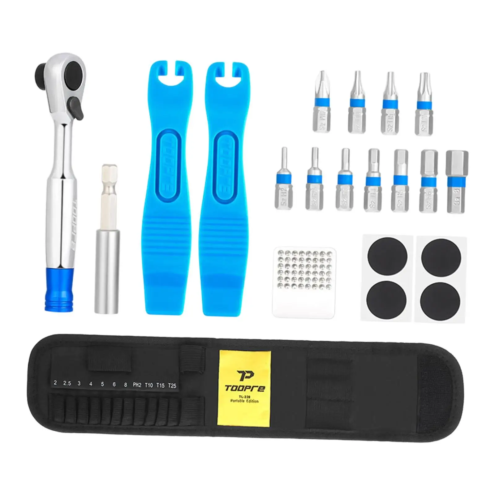 

Reversible Ratchet Wrench Set with Bits and Extension Rod Multi Function for Furniture Computer Electronic Repair