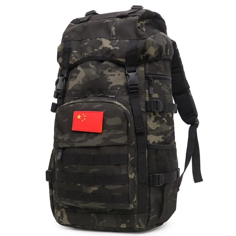 Tactical Men\'s Backpack, Cool Camping Gear,Waterproof Nylon, Trekking, Fishing, Hunting Bag, Molle Outdoor Bags, 50L