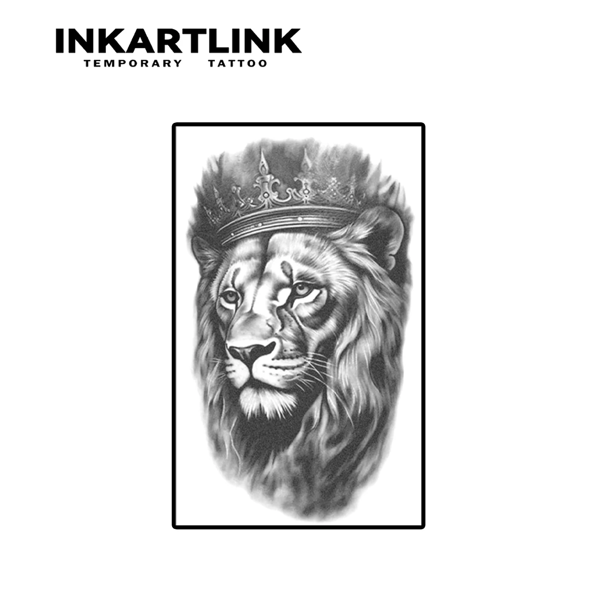 Lion king Temporary Tattoo,Lasts To 15 Days New Technology Magic Waterproof Semi Permanent Sticker.