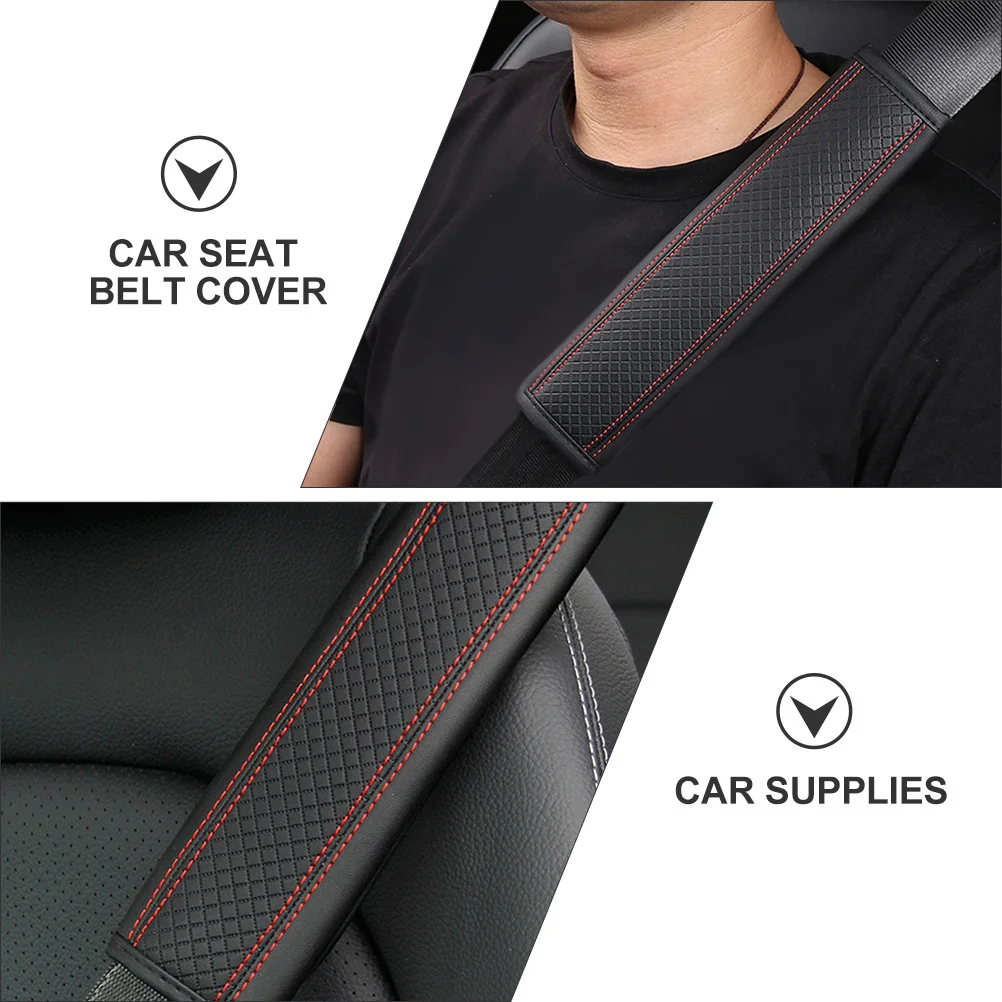 

2pcs Seat Shoulder Cover Safety Cushion Strap Protector For Suv Truck Auto Accessories Driving Cushion