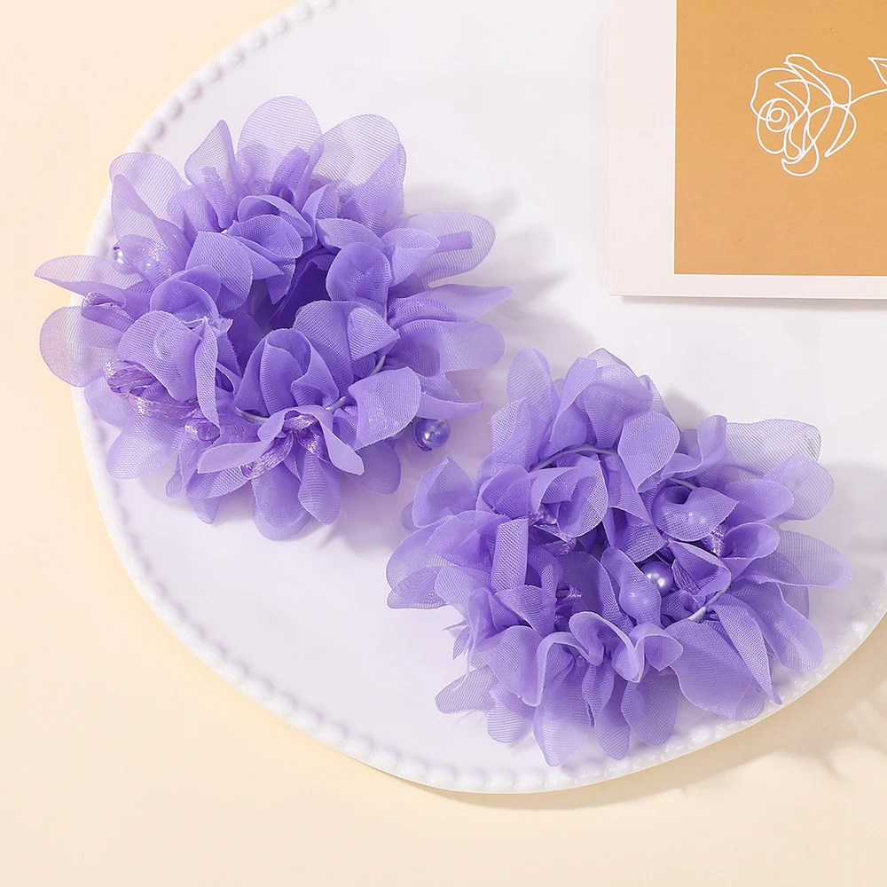 2 Teile/satz Baby Mädchen Rosa Farbe Haar Krawatten Nette Hohe Elastische Stirnband für Kinder Frühling Festival Urlaub Haar Zubehör – Detail 8