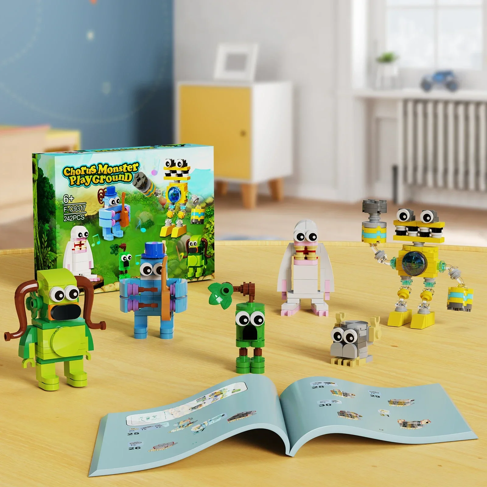 My Singing Monsters Wubbox 7-in-1 Supernatural Monsters Game Series Building Blocks DIY Robots Set for Kids Gift