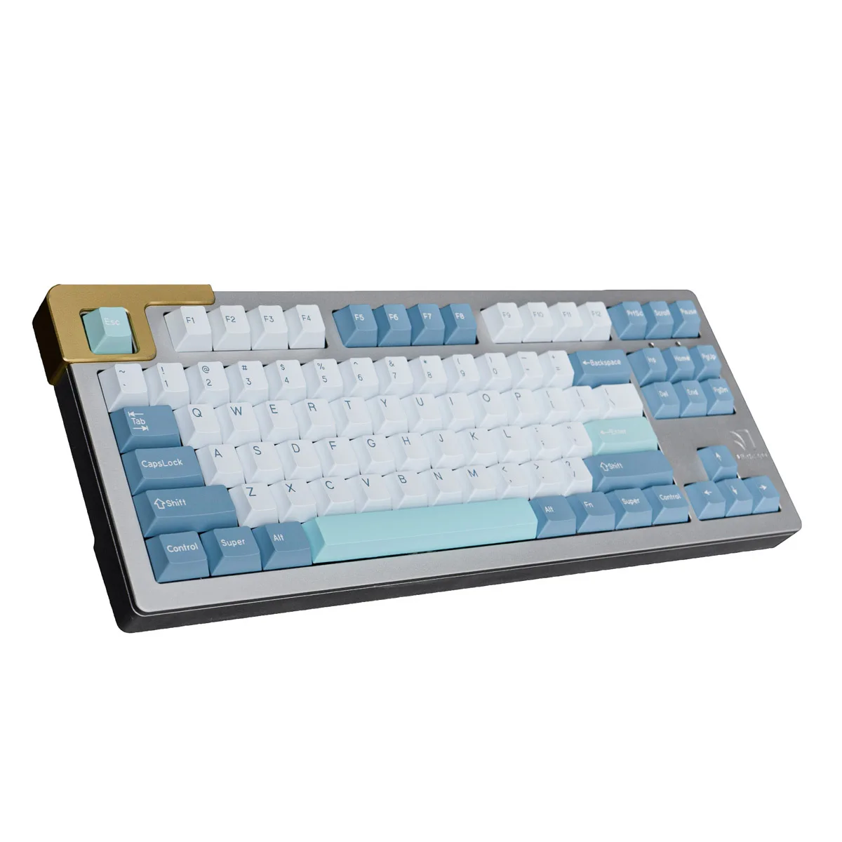 Shoko Keycaps for Mechanical Keyboard 177 Keys Blue White PBT Double Shot Cherry Profile Fit 68 75 84 96 980 100 GK61 Anne Pro2