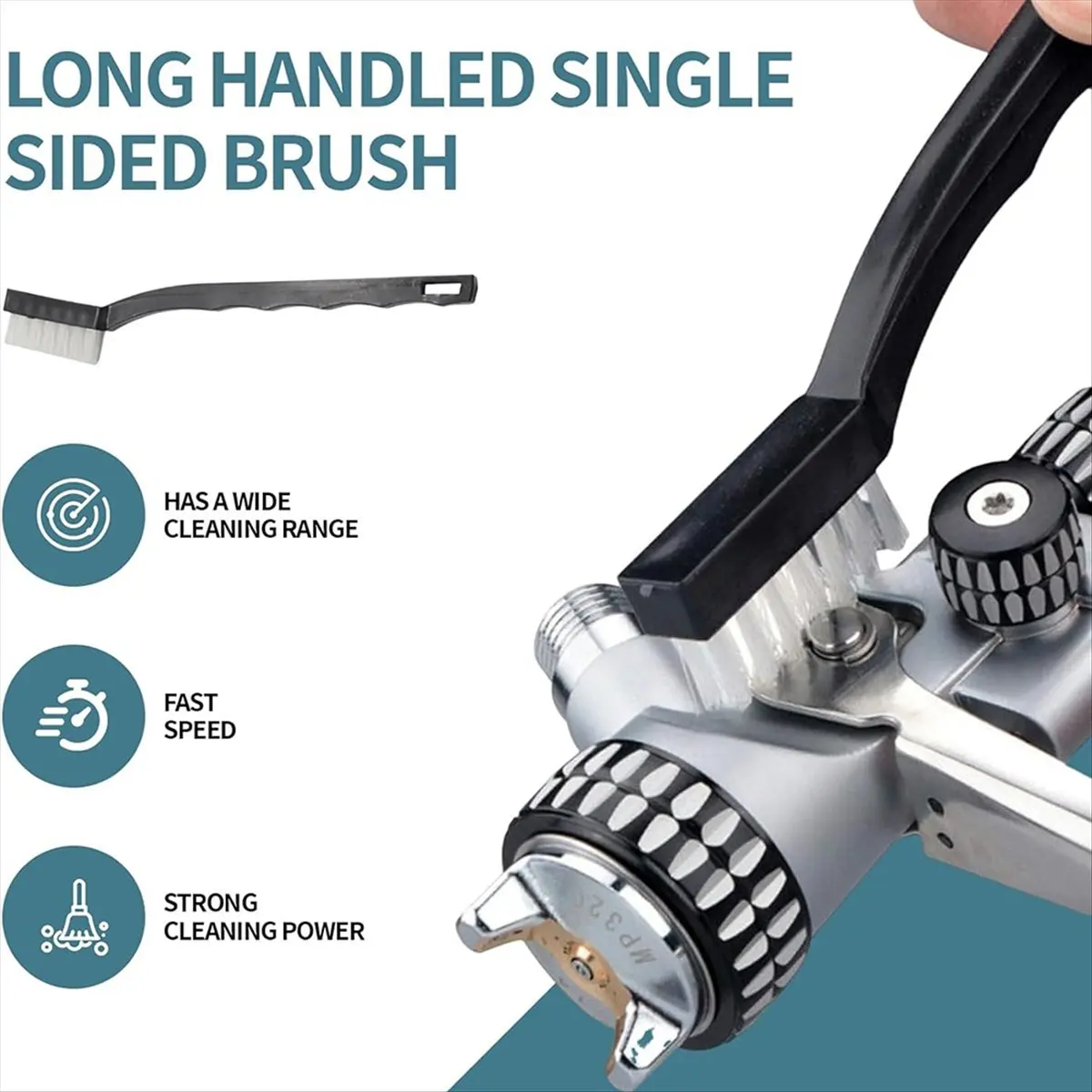 HITL Multi-Purpose SprayGun Cleaning Kit PaintGun Cleaning , Mini Brushes & Needles, Metal Tube Cleaning Brush Nozzles