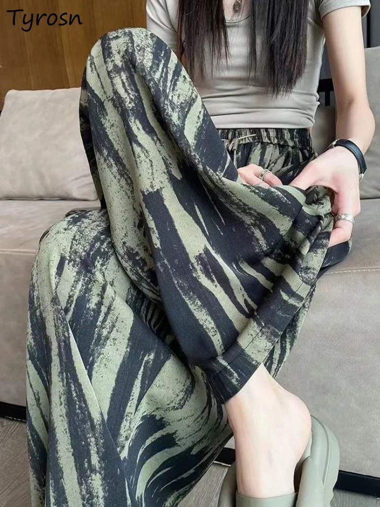 

Брюки женские дизайнерские, спортивные, модные, свободные, универсальные, L-6XL, прямые, для повседневного отдыха, простые, с высокой талией, летние, стильные для девочек