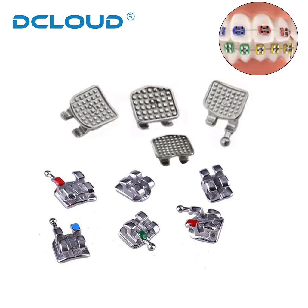 200 Stück = 10 Packungen Zahnkieferorthopädische Metallklammern Zahnspangen Monoblock MIM Mini Roth/MBT Solt 0,022 3/3-4-5 Haken Zahnmedizinmaterialien – Detail 6