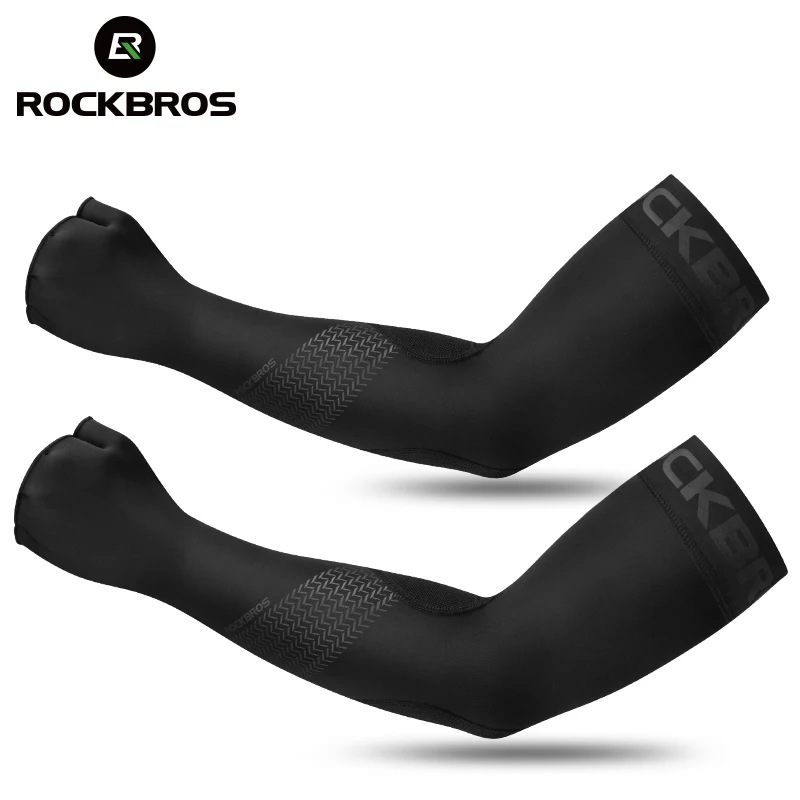 ROCKBROS Summer Ice Silk Bicycle Sleeves Breathable UV Sun Protection Bike Arm Warmers Outdoor Sports MTB Road Cycling Sleeves