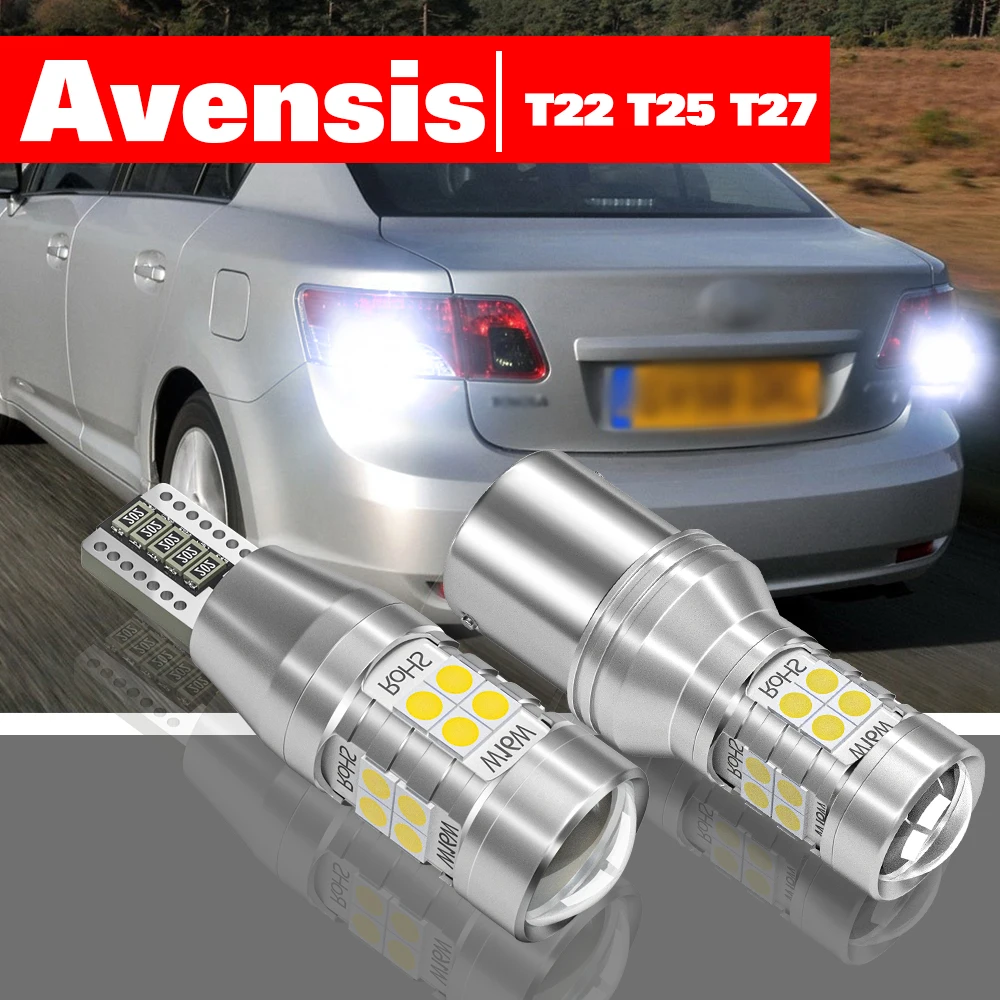 

For Toyota Avensis T22 T25 T27 1997-2018 2pcs LED Reverse Light Backup Lamp Accessories 2010 2011 2012 2013 2014 2015 2016 2017