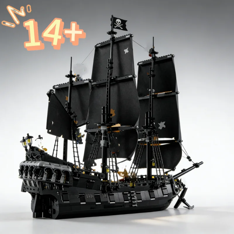 

2026 New Good Sales 2862PCS Pirates of The Caribbean Ship 10365 Film Sailboat Model Set For Boys or Girls Birthday Gifts
