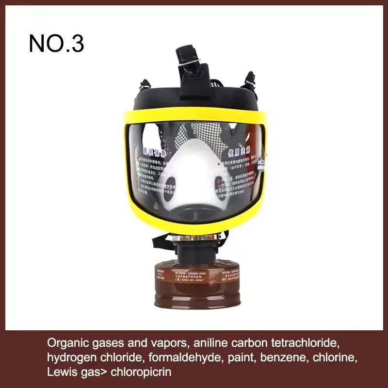 جديد الصناعية كامل الوجه الغاز مع خزان تصفية سبلاش برهان تنفس قناع الغبار لطلاء رش المبيدات سلامة العمل #6