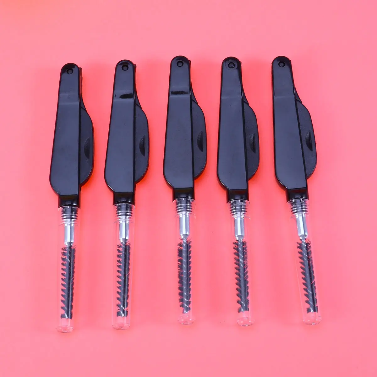 3Pcs Dual End Eyebrow Comb Mascara Wand Set Easy Grip Plastic Handle Angled Spoolie Sculpting Brush Ultra Thin Gel Pomade