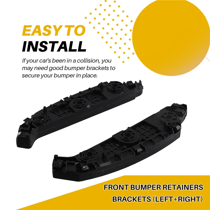 

2PCS Front Bumper Bracket Retainer Mount Support Pair LH RH For BYD Dolphin
