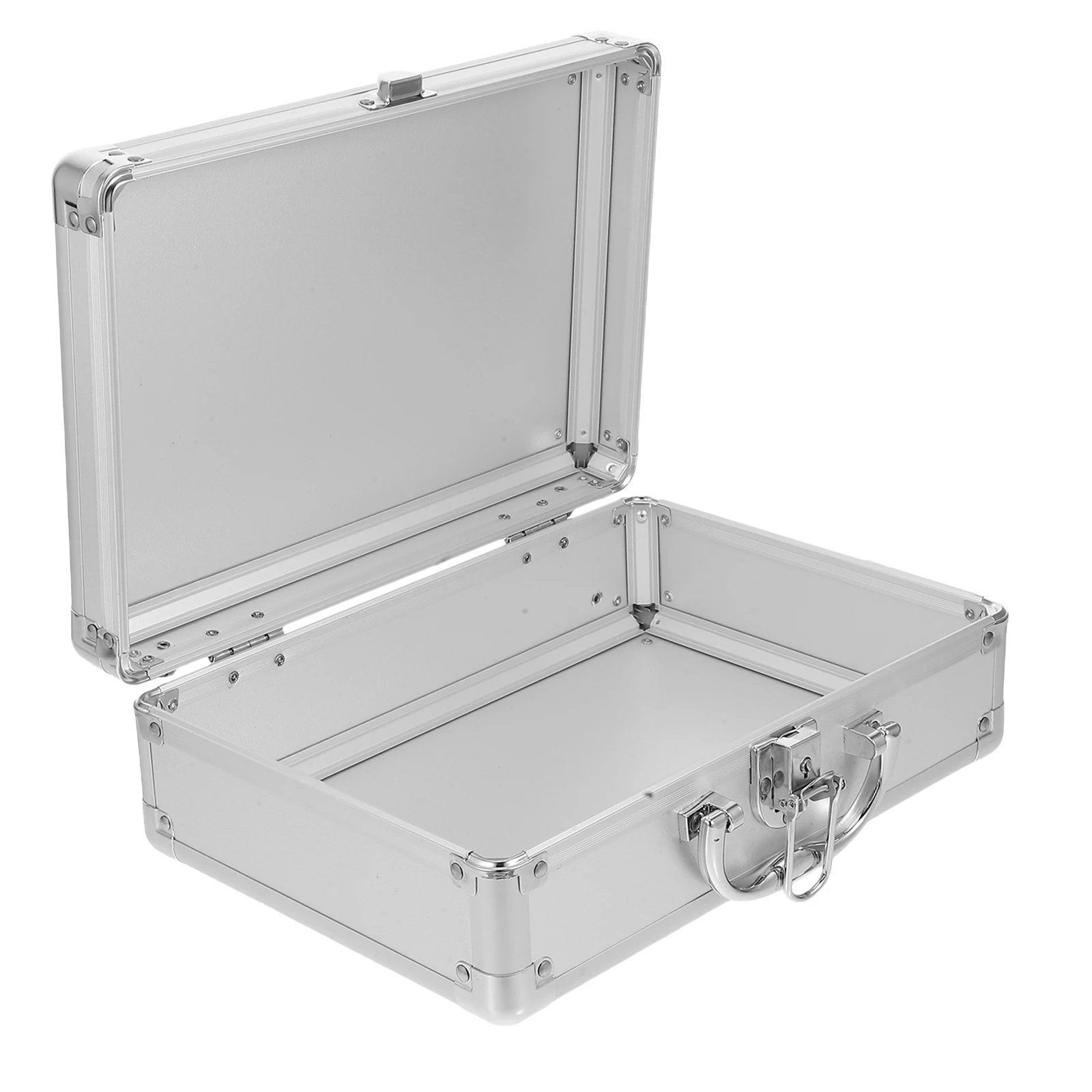 

Aluminum Alloy Briefcase Strong Hard Case for Makeup Tools Storage Portable Workstation Tool Case for Men Metal Suitcase