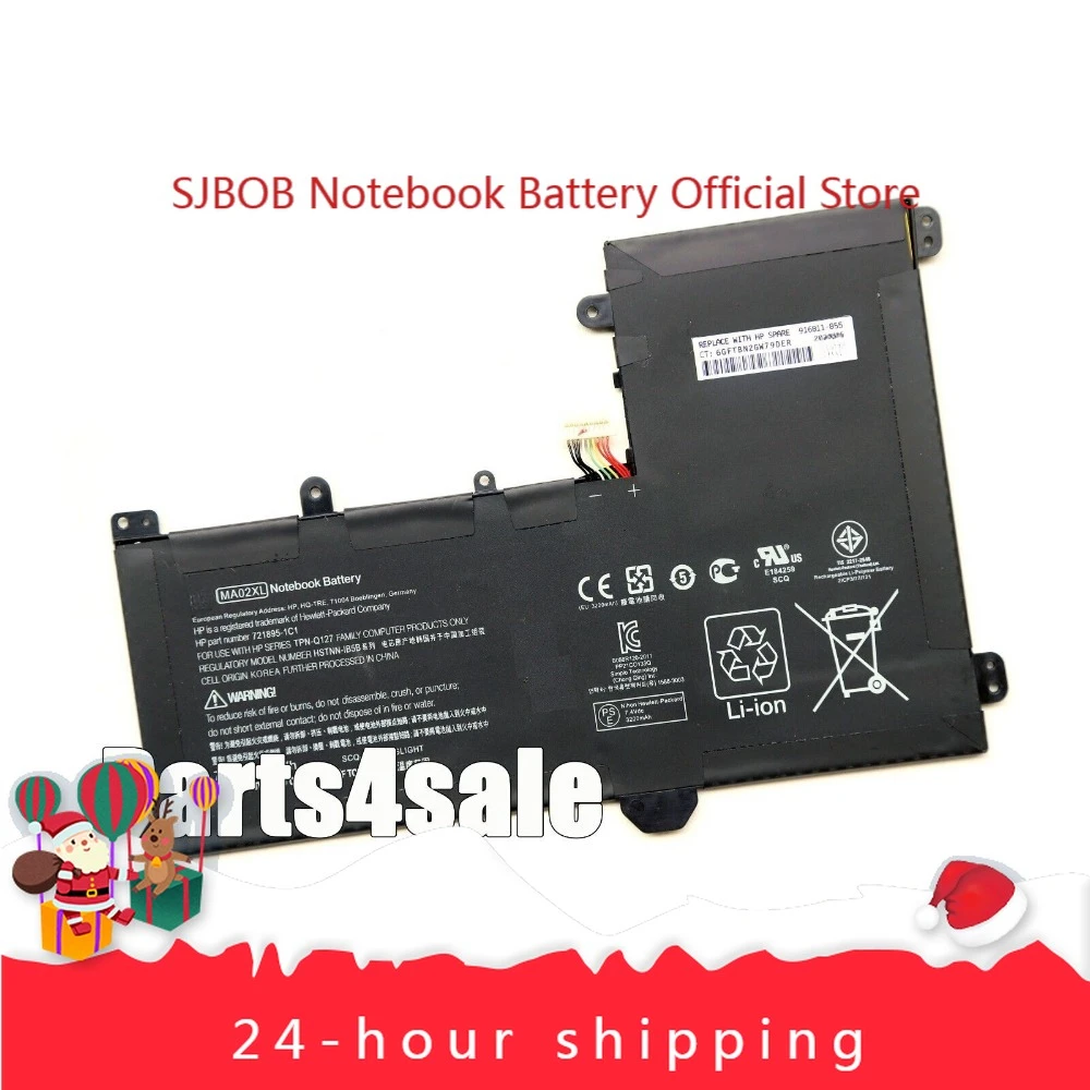 

Новый оригинальный аккумулятор MA02XL для HP SlateBook 10-H001SE X2 721895 -421 Аккумулятор для ноутбука HSTNN-LB5B