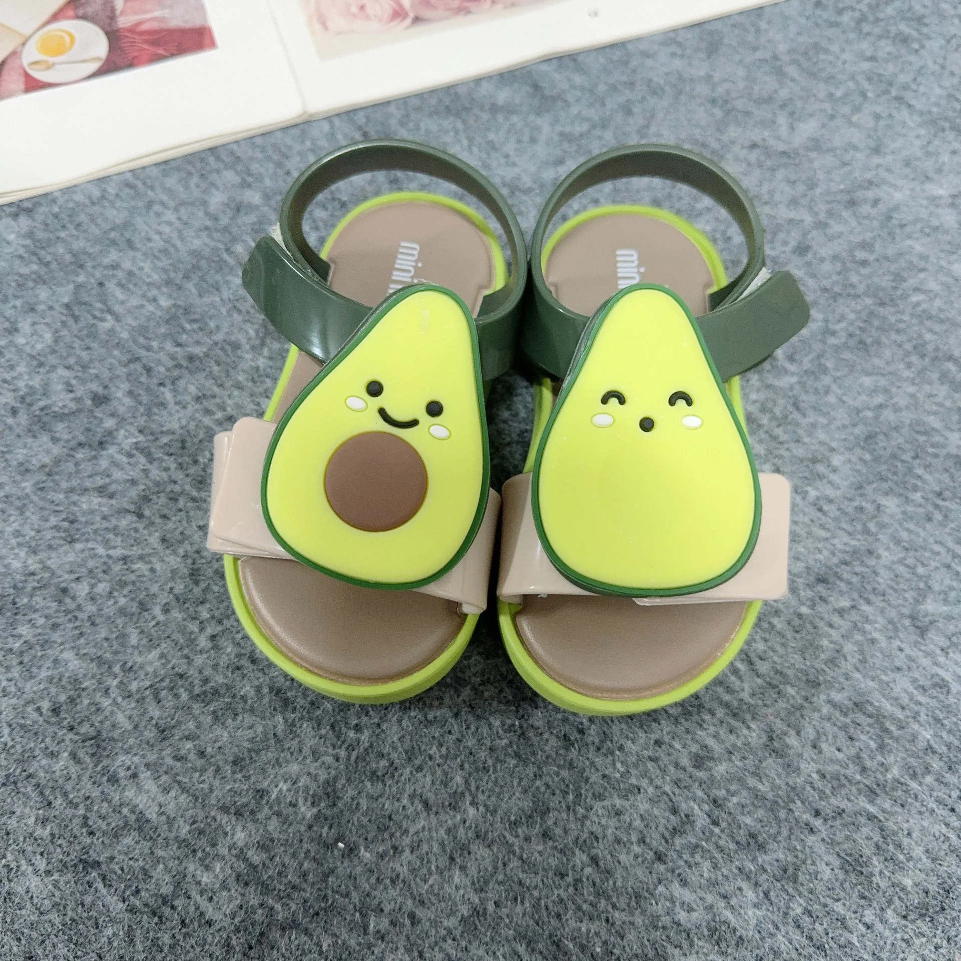 Mini Melissa Children\'s sandals summer 0-7 years old infant baby walking shoes non-slip soft soles toddler girl shoes kids shoes