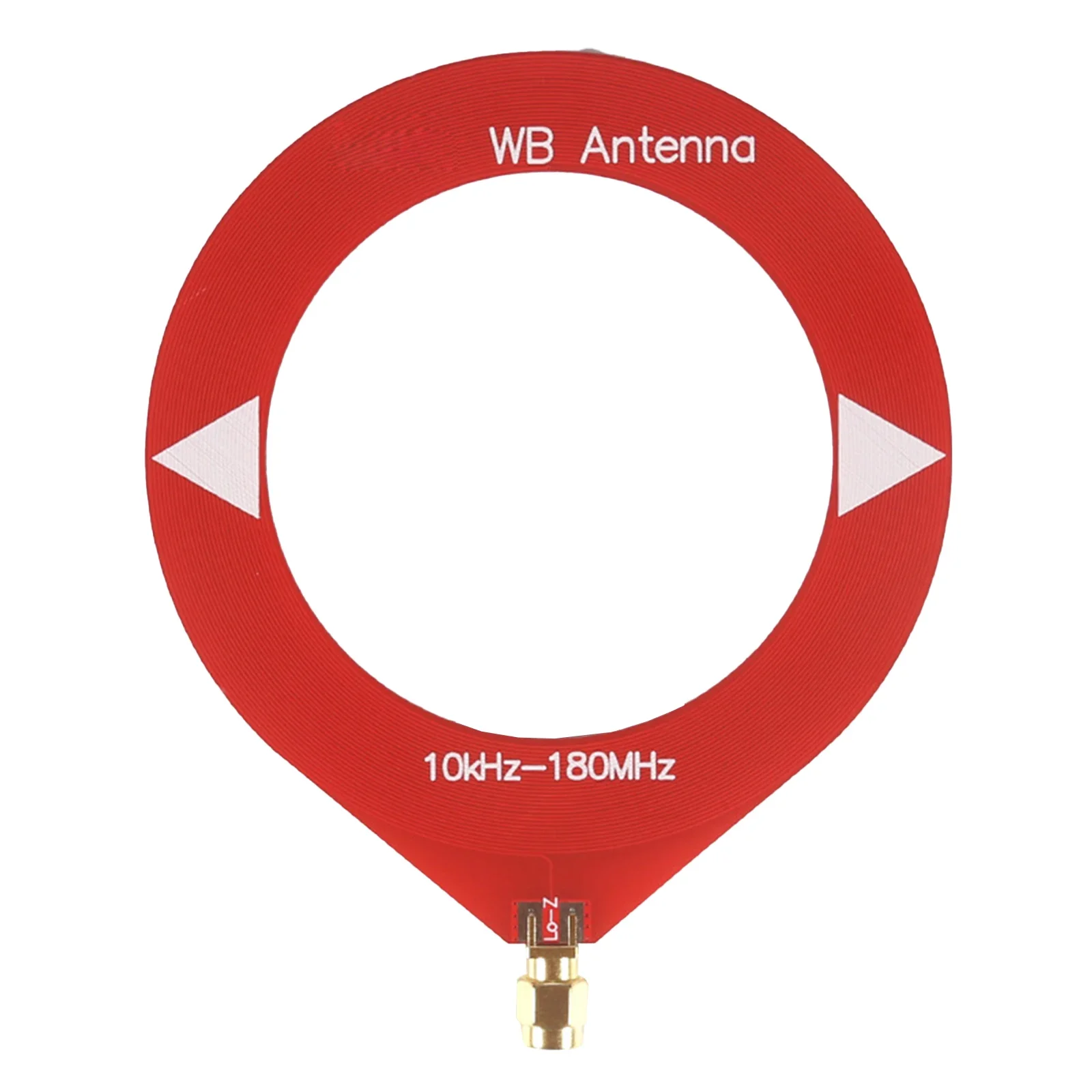 SMA Pin Connector Small Ring Antenna Supporting a Broad Range of Frequencies from a Minimum of Nine Point Nine Kilo Hertz