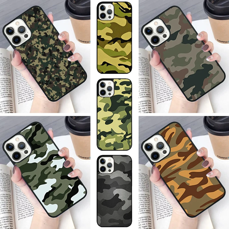 Camo Camouflage Fashion Phone Case cover For iPhone SE2020 15 16 14 13 Pro Max Coque 12 11 Pro Max For Apple 8 PLUS 7 fundas