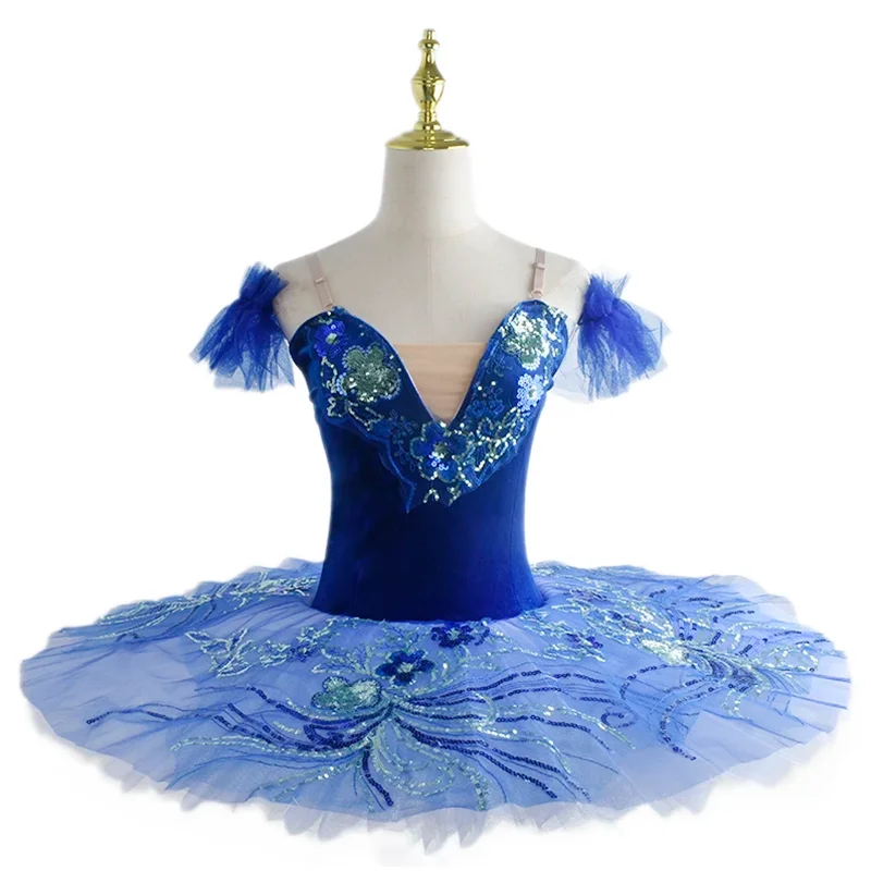 

Children Professional Ballet Tutu Female pureple Top White Skirt Performance Costume Swan Lake Gauze Tutu Stage Costume