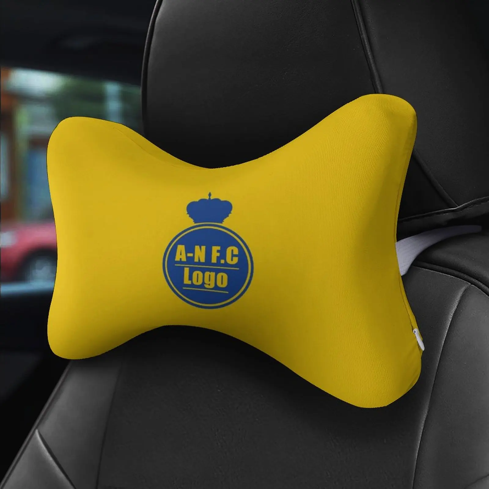

Riyadh Club FC Car Neck Pillow Memory Foam Seat Headrest Pillow Rest Travel Portable Cute Gifts Vertebra Relax Saudi Arabia