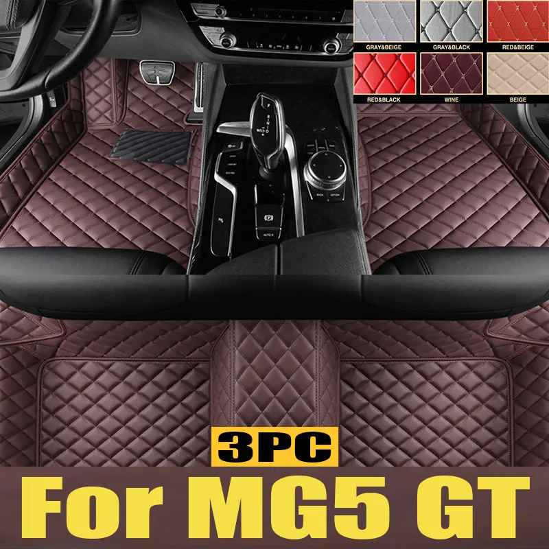 

Car Floor Mats For MG5 GT MG 5 2012 2013 2014~2024 Luxury Dirt-resistant Leather Pads TPE Rugs LHD Foot Carpets Auto trunk mat