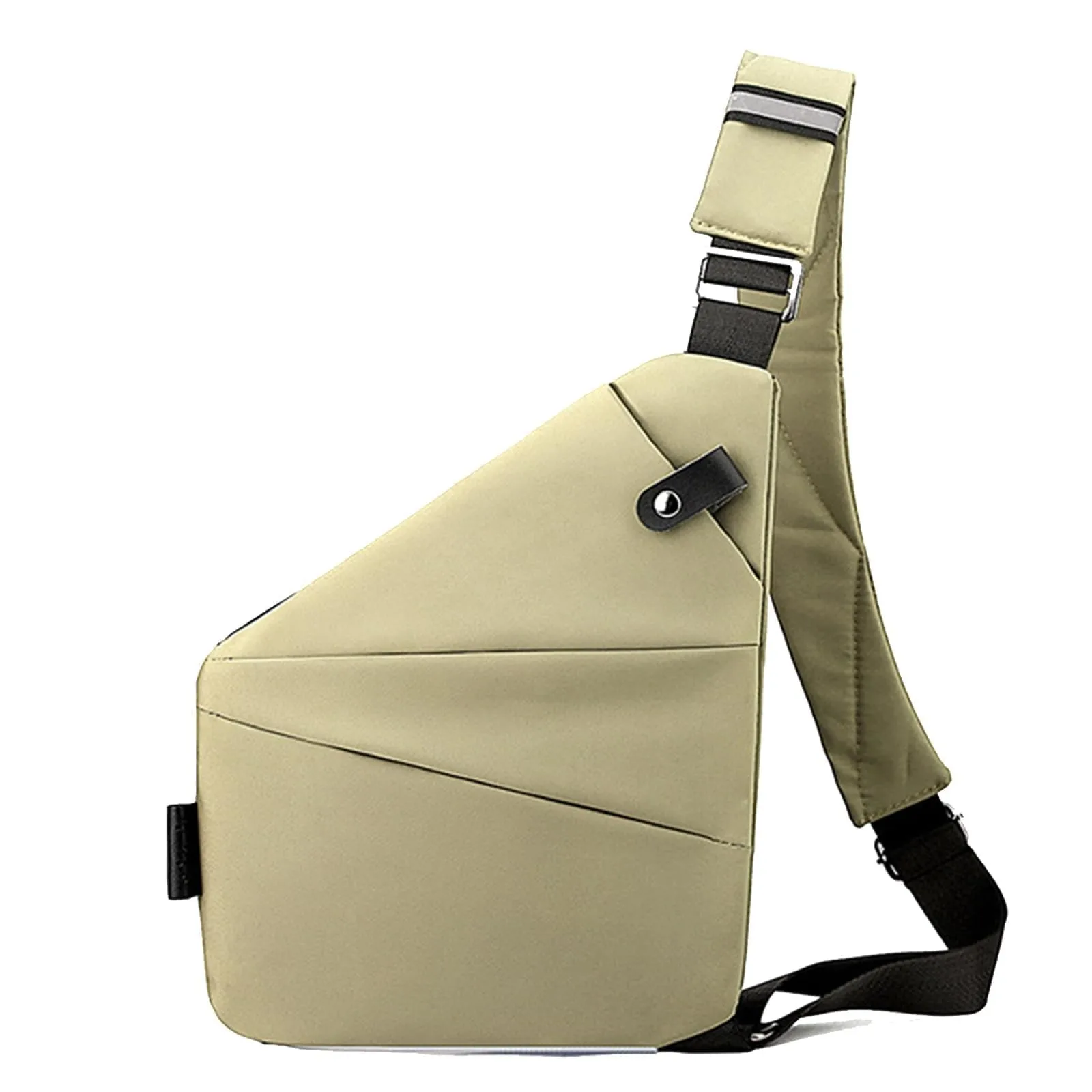 Right Shoulder Bag Nylon Chest Bag Men'S Lightweight Large Capacity Crossbody Bag Casual And Close-Fitting Trend Regular Bags