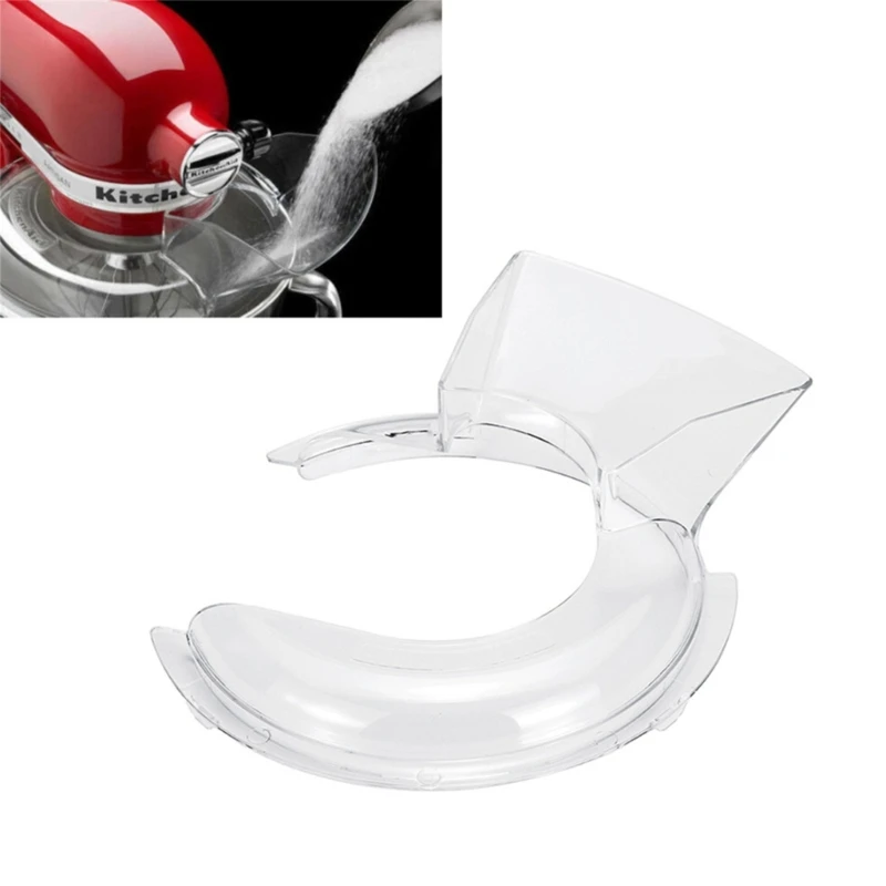 Bowl Pouring Shield Clear Mixer Cover Mixer Accessories Replacement Pouring Shield Splash Guard for 4.5QT 5QT Mixers