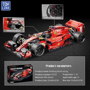 TOYLINX F1 RC RACE CARS 건물 세트 MOC 원격 제어 빌딩 블록 자동차 멋진 수집 가능한 모델 자동차 키트 장난감 크리스마스 선물 8 최고의 판매 최고 레고 세트 - №6