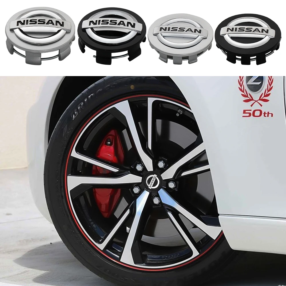 54/60mm Car Wheel Center Hub Cap Covers Badge Replacement Stickers For Nissan X-trail Qashqai Note Juke Sentra Patrol Navara Mic