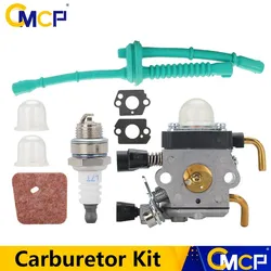 Kit carburatore CMCP per Stihl FS55 FS55R FS55RC KM55 muslimah FS38 String Trimmer Weed Eater con guarnizione della linea del filtro dell'aria Carb