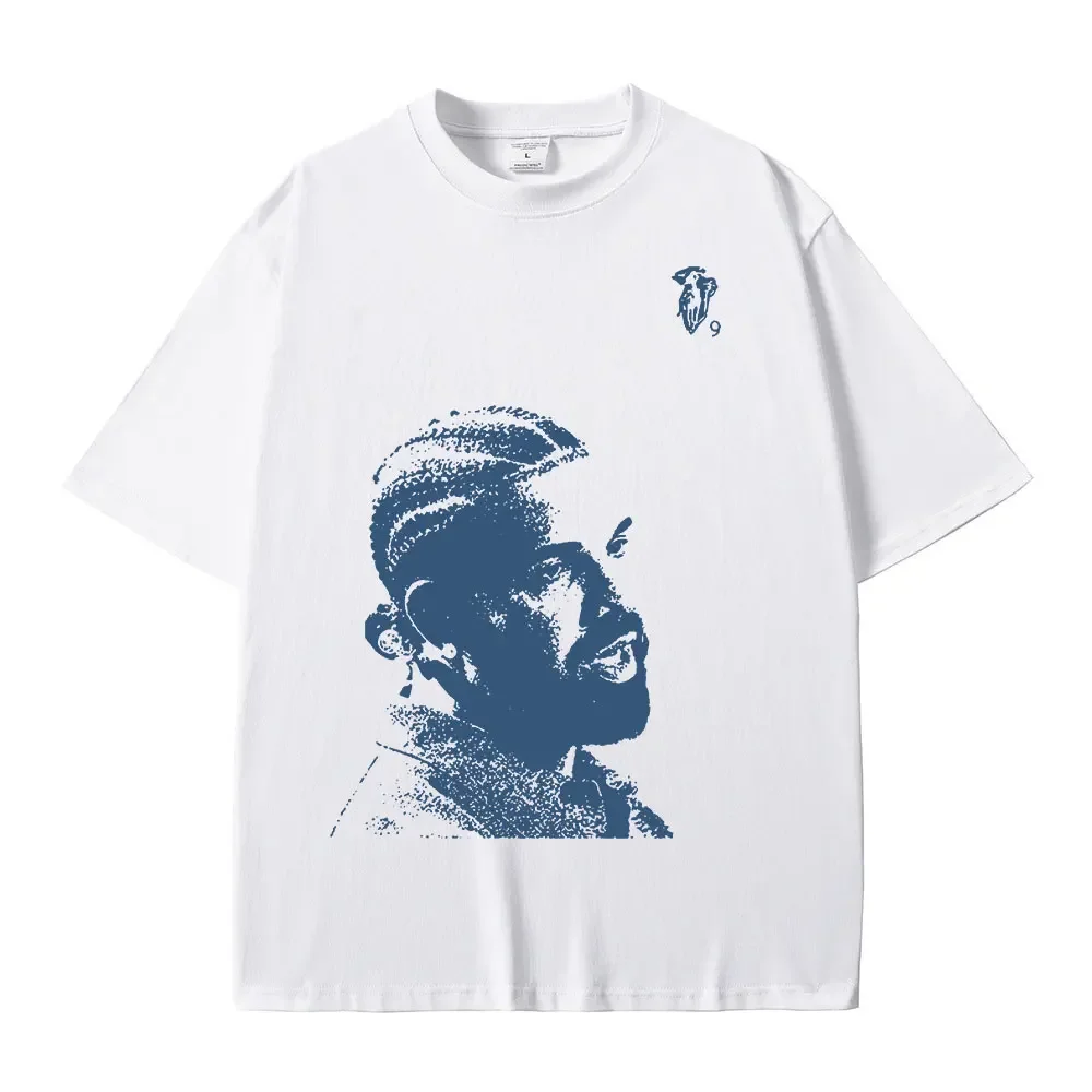 Vintage Rapper Drake Portrait Graphic T Shirt Mens Fashion Hip Hop Short Sleeve T-Shirts Streetwear Unisex
