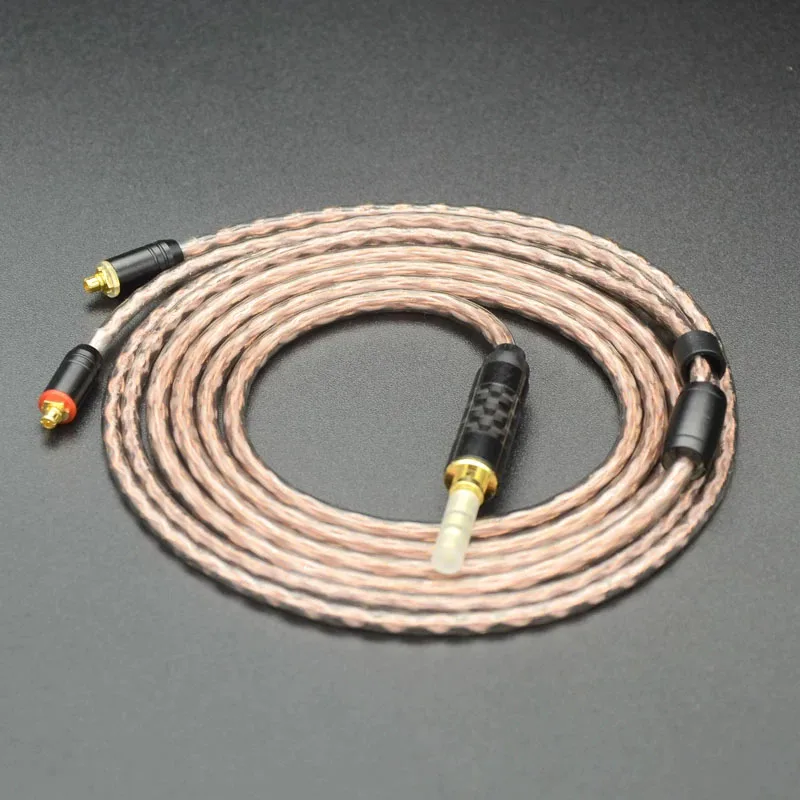 4.4mm 3.5mm 2.5mm Balanced Audio Cable MMCX Earphone Cable for Shure SE215 846 N3AP Single-crystal Copper With Ear Hook Optional