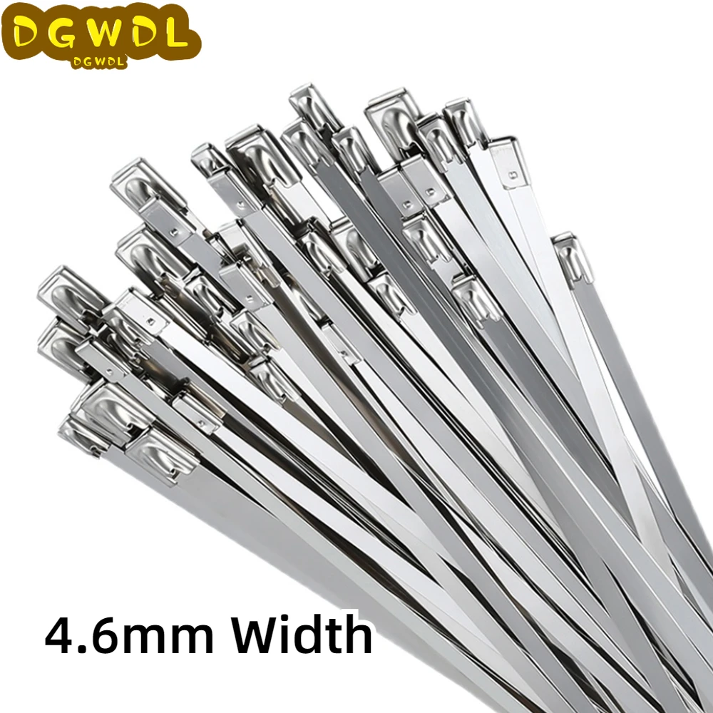 4.6mm Width Cable Ties Plier Hand 304 Stainless Steel Tie Self-Locking Fastening Strap Cutting Tool Automatic Zip Cutter Tension