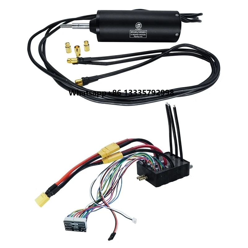 

200A Single High Current VESC6 Speed Controller + IP68 Waterproof 100KV 120 KV Motor 65161 for Electric Surfboard