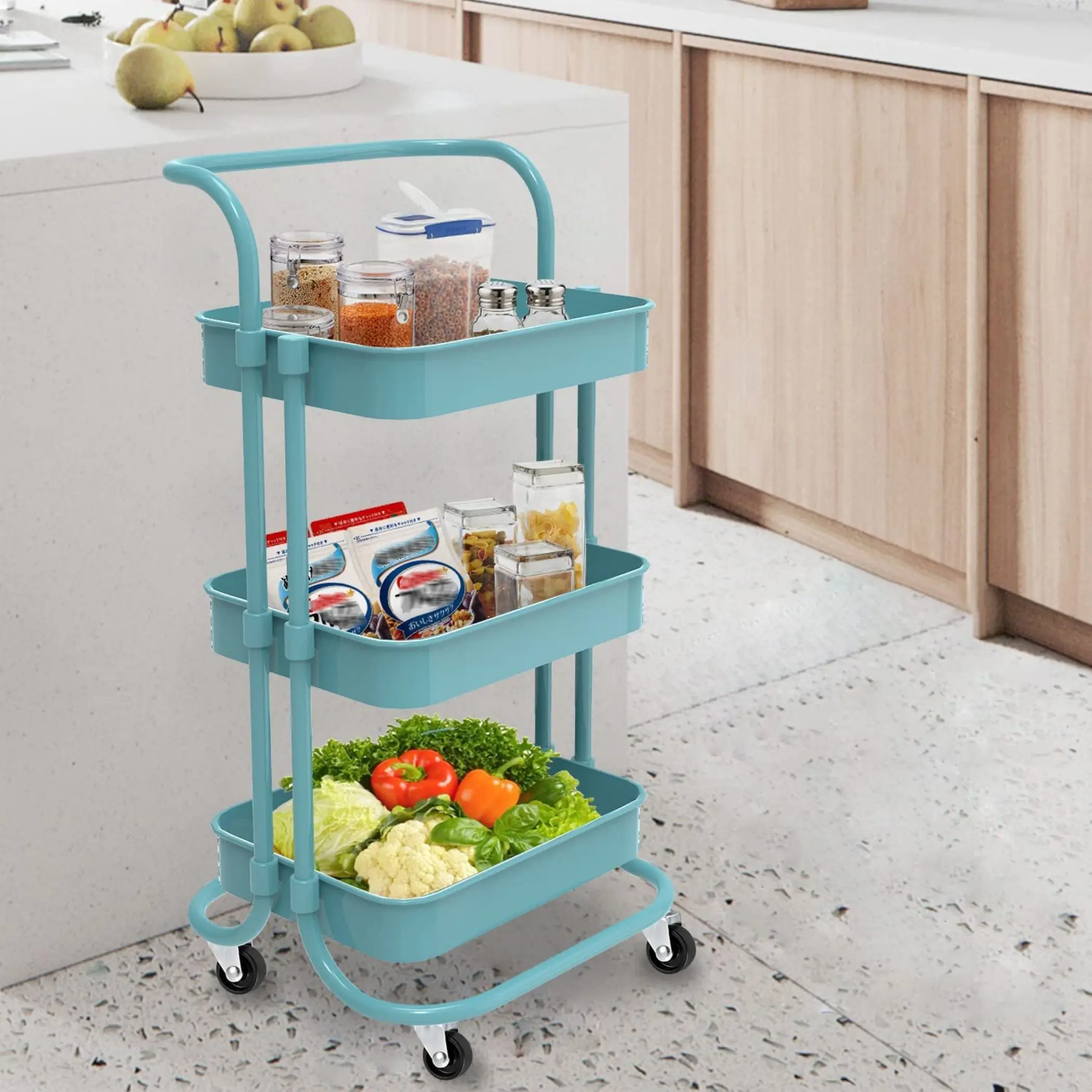 

Rolling Trolley With Wheels Bathtub Manager Trolley Rolling Metal Tissue Trolley Handle