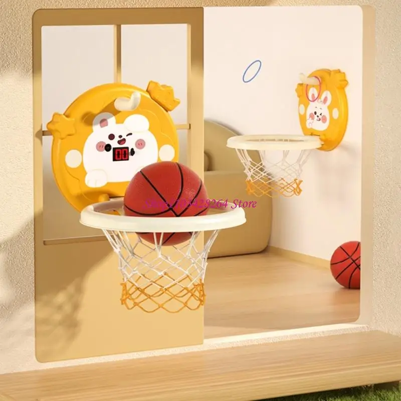 

Adjustable Height Kids Basketball Hoop for Indoor Entertainment Physical Playset