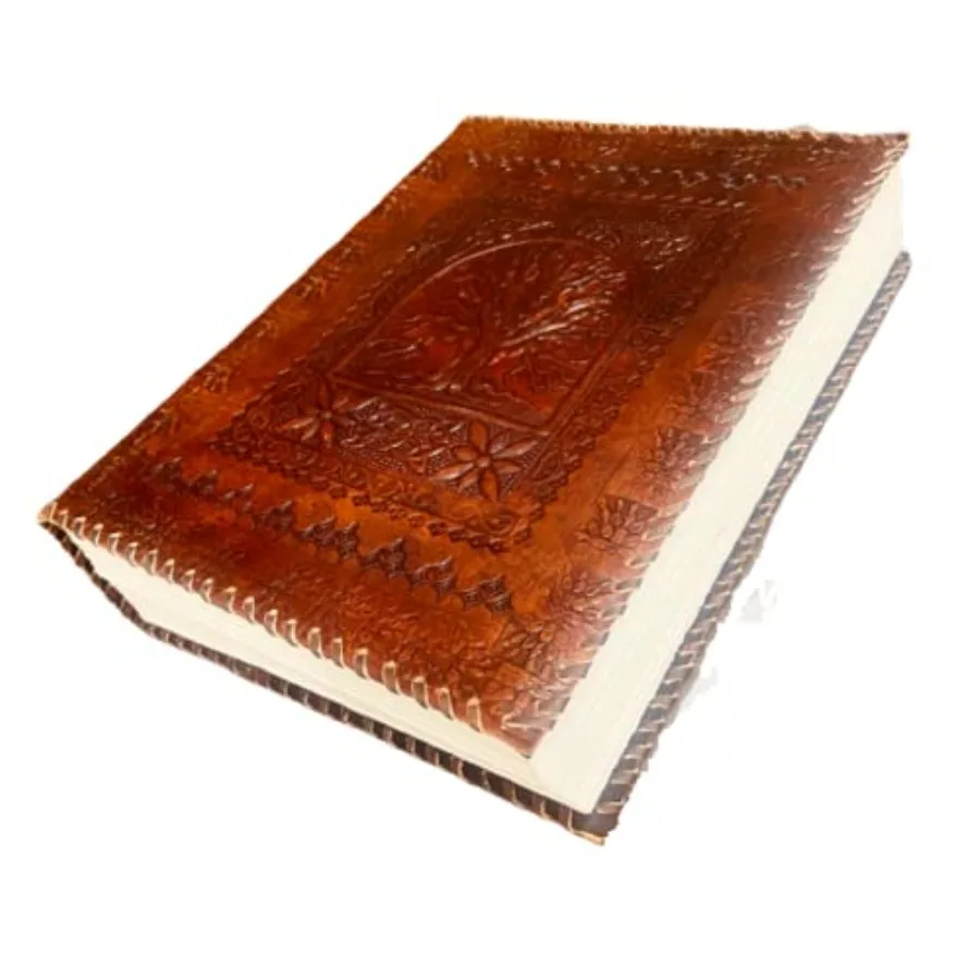 

Кожаный дневник Perfect Leather Shop на 600 страниц, огромный кожаный блокнот «Древо жизни», большой кожаный скетчбук, дневник ручной работы, кожаный ежедневник