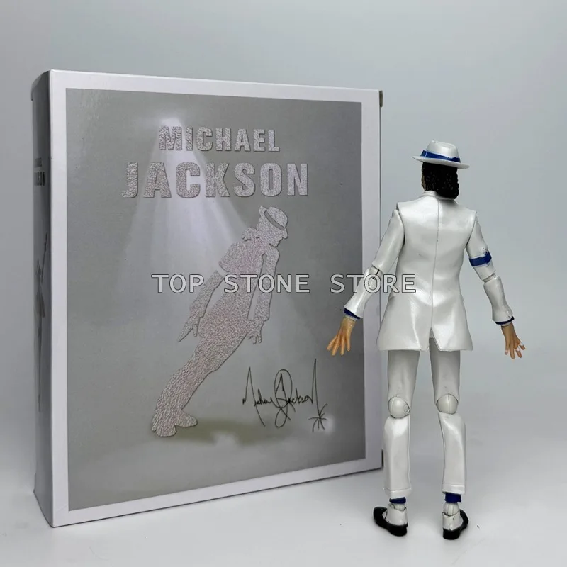 SHF Michael Jackson Action Figure Smooth Criminal Moonwalk Jackson Figures 16cm PVC Collection Movable Figurine Model Toys