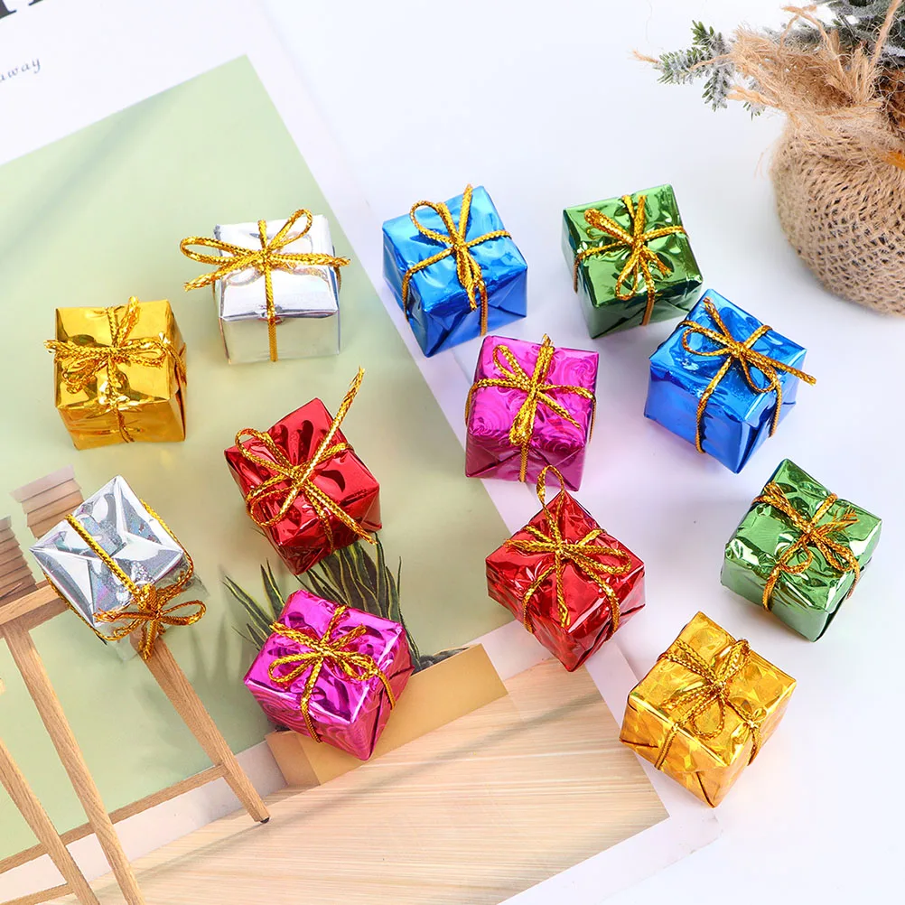 

30Pcs Christmas Gift Box Hanging Pendants DIY Xmas Tree Decor Festival Creative Hanging Decorations Xmas Tree Decor