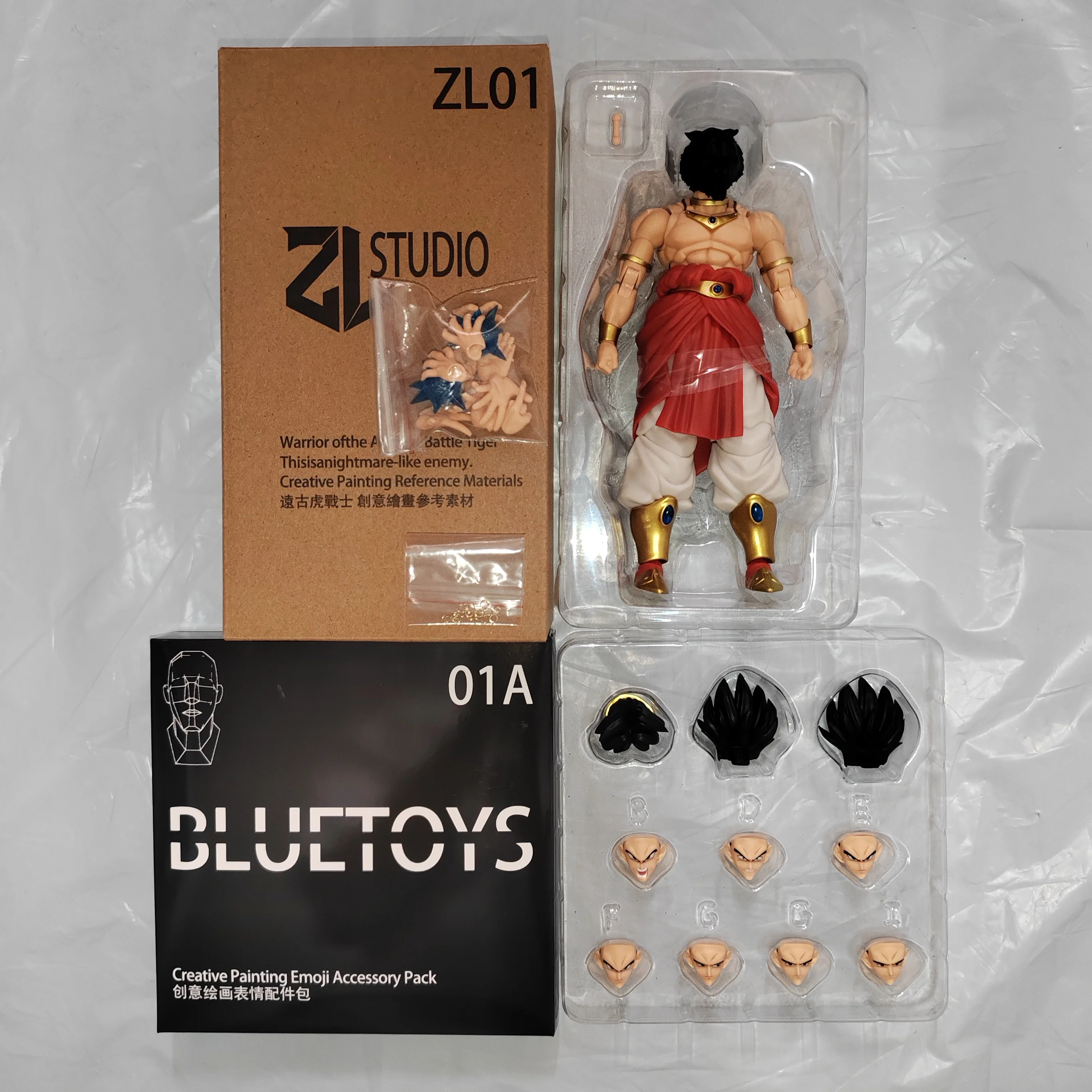 [In Stock] ZL STUDIO Dragon Ball Z SHF ZL Broly {Ancient Tiger Warrior: Nightmare Rival} Basic Form Broly 1/12 Action Figure view 2