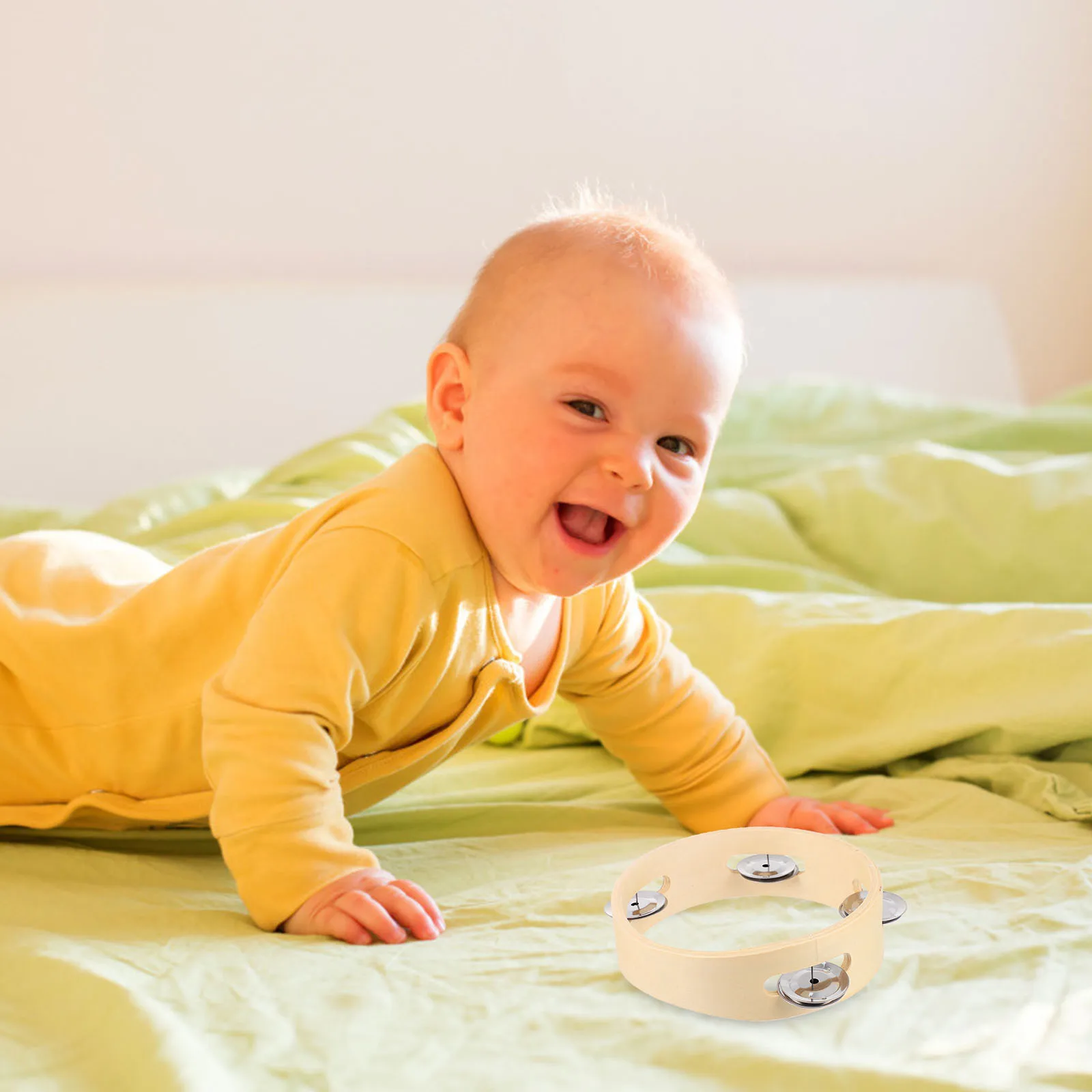 Juguetes de campanillas de madera para bebés, juguete creativo, instrumentos musicales para niños