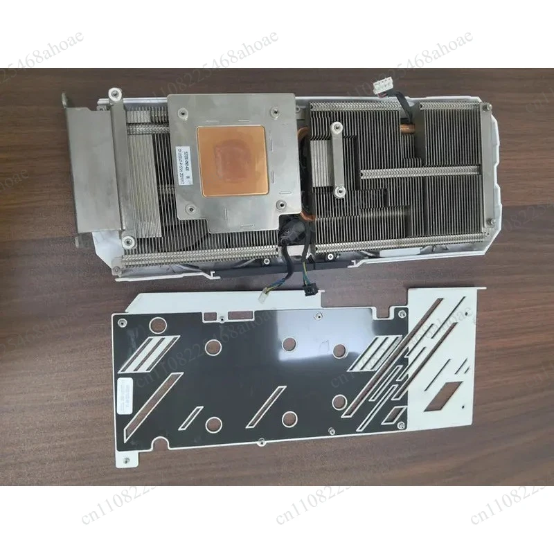 White ribbon backplate graphics card heatsink GALAX RTX3060EX