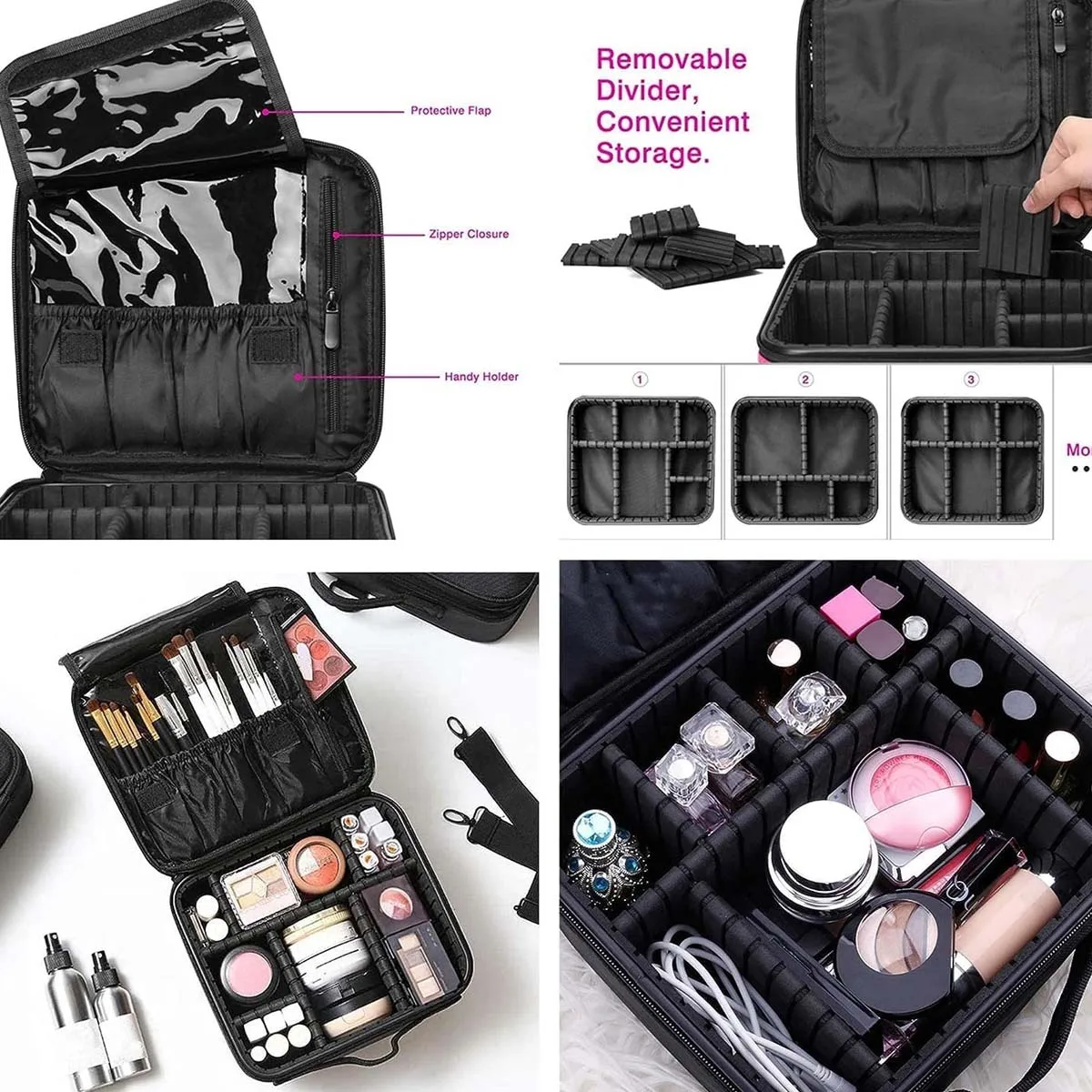 1 Pc Makeup Case Professional Beauty Brush Women Cosmetic Suitcase Make Up Organizer Travel Storage Box for Manicure