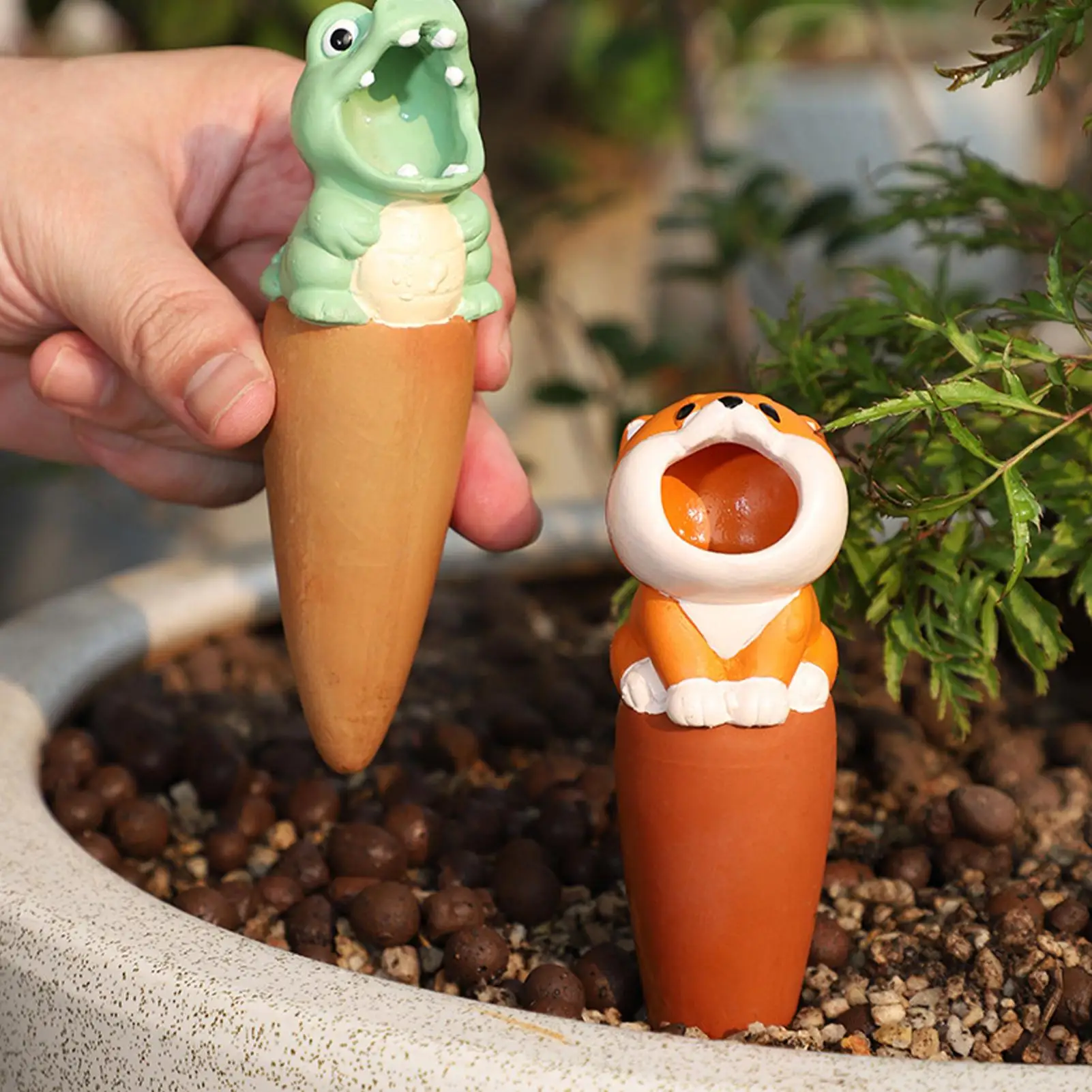 

Plant Watering Devices 6 Pieces Automatic Terracotta Slow Release Waterer Plant Self Watering Globes For Outdoor Indoor Home